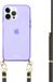 xoxo Wildhearts iPhone 15 Pro Max paars hoesje met Gold Goddess koord