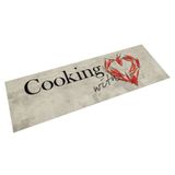 vidaXL Tapis de cuisine lavable motif poivre 45x150 cm velours