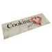 vidaXL Tapis de cuisine lavable motif poivre 45x150 cm velours