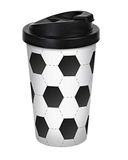 Geda "Coffee To Go - Ball" gobelet de voyage, blanc/noir, 400 ml