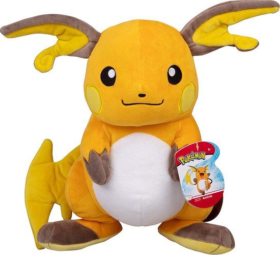 Pokémon Pluche - Raichu 30 cm - Fan Merchandise - Kinderen