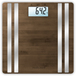 Medisana BS 552 - Bamboo & Silver Electronic Scale with BMI, BMR, and Bluetooth
