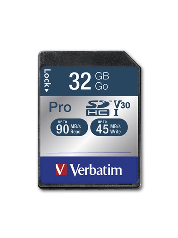 Verbatim Pro SDHC - 32GB - Class 10 - 90MB/s