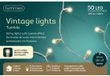 Lumineo Vintage Light Twinkel 50 LED - 4.9m - Warm Wit - Transparant