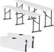 Vevor 2 X Opvouwbare Bank Bierbank Tuinbank Campingbank Opvouwbaar Camping 182 Cm Wit