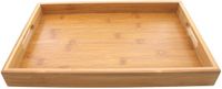 Svenska Living Bamboe houten dienblad met handvatten 38 cm - Serveerblad