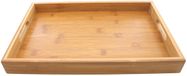 Svenska Living Bamboe houten dienblad met handvatten 38 cm - Serveerblad