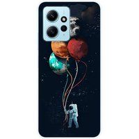 1001 coques Cosmonaute aux ballons Bedrukt siliconen hoesje compatibel met Xiaomi Redmi Note 12 4G