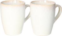 Siaki Mok / theemok Faye - wit - set 2x - 340 ml - mokken - keramiek - tas