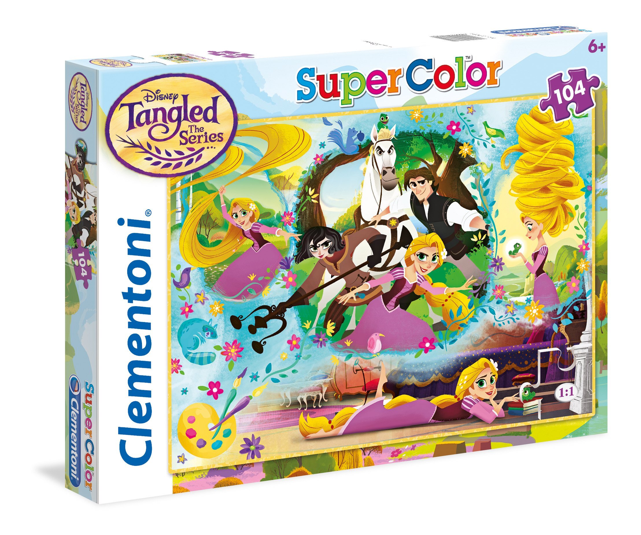 Clementoni Supercolor Puzzel - Rapunzel - 104 Stukjes