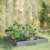 vidaXL Plantenbak verhoogd 100x100x26 cm gegalvaniseerd staal