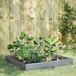 vidaXL Plantenbak verhoogd 100x100x26 cm gegalvaniseerd staal