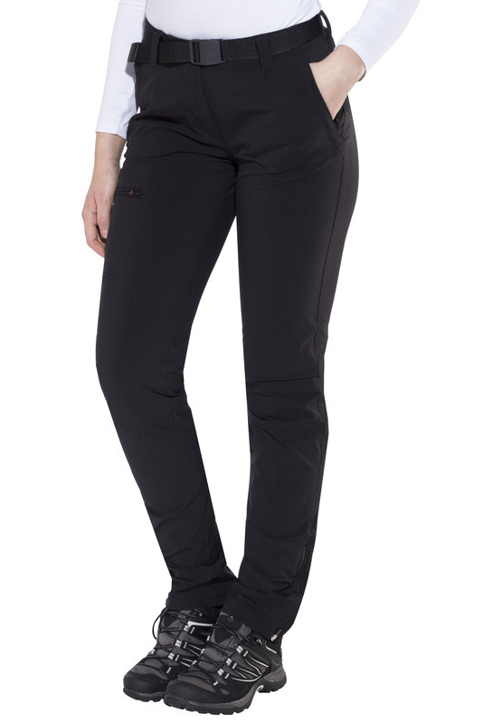 Maier Sports Inara Slim lange broek Dames zwart 42-lang 2018 Trekking- & Wandelbroeken