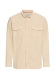 camel active Hemd met lange mouwen en opgestikte zakken - Maat menswear-L - Haver