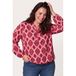 Miss Etam Plus top met print - roze