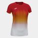 Joma Sportshirt Dames ELITE VII Rood/Wit/Geel Polyester/Elastaan Korte Mouw
