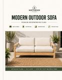 Modern Libri GmbH Modern Outdoor Sofa: Premium Woodworking Plans with Cut List, Dimensions & Step-by-Step Instructions