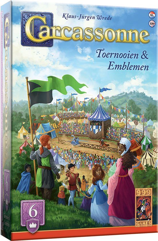 999 Games Carcassonne: Toernooien & Emblemen Uitbreiding 6 - Nieuwe Versie - NL - EN