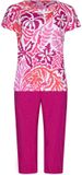 Pastunette Dames Capri Pyjama - Shortama - Paradise Pink - Katoen - Roze - Maat 52