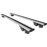 Dacia Sandero Stepway 2 (b52) 2012-2020 Aluminium Gris Hook Modèle Railing Barre de toit Porte-bagages de voiture 2 barres