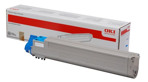 OKI 43837131 Toner Cartridge - Cyan - Original - C9655 - 22000 Pages