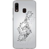 Samsung Galaxy A20, Samsung Galaxy A30 Valse des notes Bedrukt siliconen hoesje