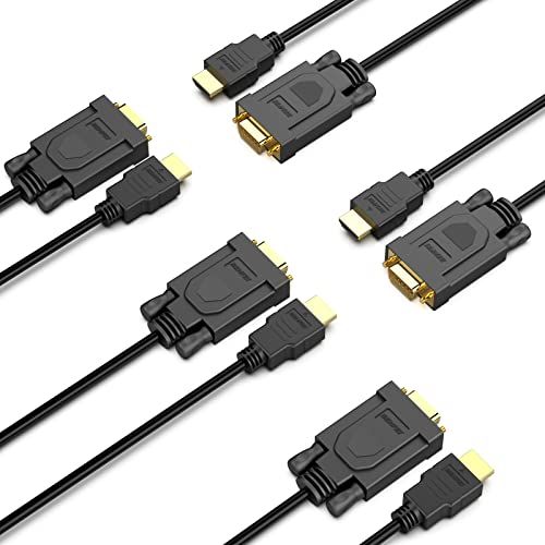 BENFEI HDMI naar VGA kabel - 1.8M - Zwart