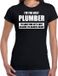 Bellatio Decorations Shoppartners Bv I'm the best plumber - always right t-shirt zwart dames - Cadeau verjaardag t-shirt loodgieter - kado voor loodgieters XL