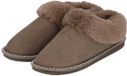 Apollo Dames Instap Pantoffels Teddy Taupe - Maat 37/38