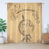 ABAKUHAUS Retro Rustiek Gordijn