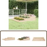 vidaXL Plantenbak - Massief Grenenhout - 107x107x27 cm
