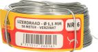 Deltafix IJzerdraad - 1x rol - 1,1 mm x 50 m - verzinkt staal - binddraad