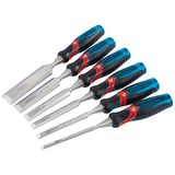 Draper 70419 Soft Grip Pound Thru Rand Houtbeitel Set (6 stuks)