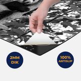 Chefcare Inductie Beschermer Panda in de Bomen - Zwart Wit - 57,6x51,6 cm - Inductie Mat