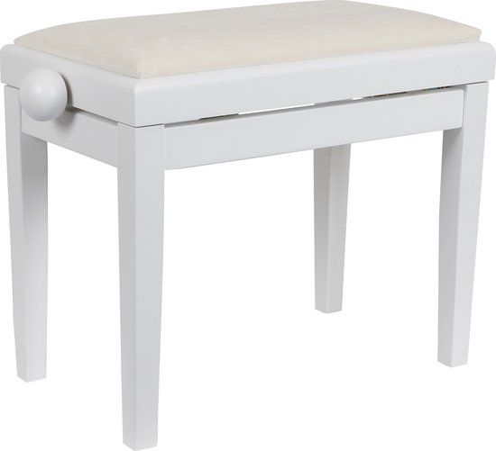 Innox PB 40W-M pianobank mat wit, witte stof