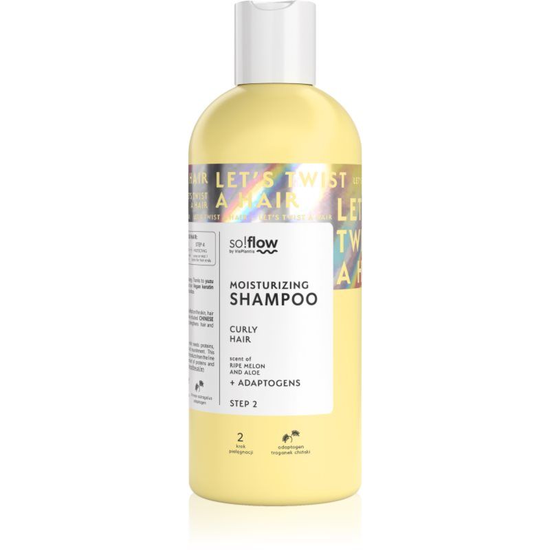 So! Flow Nourishing Moisturising Shampoo for Curly Hair Melon & Aloe Scent 400ml