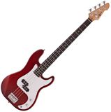 Gear4music LA Basgitaar, Rood