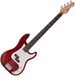 Gear4music LA Basgitaar, Rood