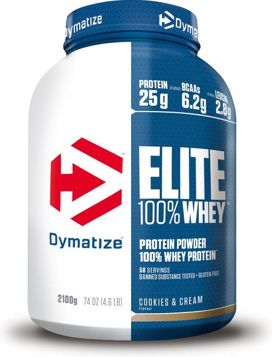 Dymatize Elite Whey (2170g) Cookies & Cream - Whey Protein Concentrate