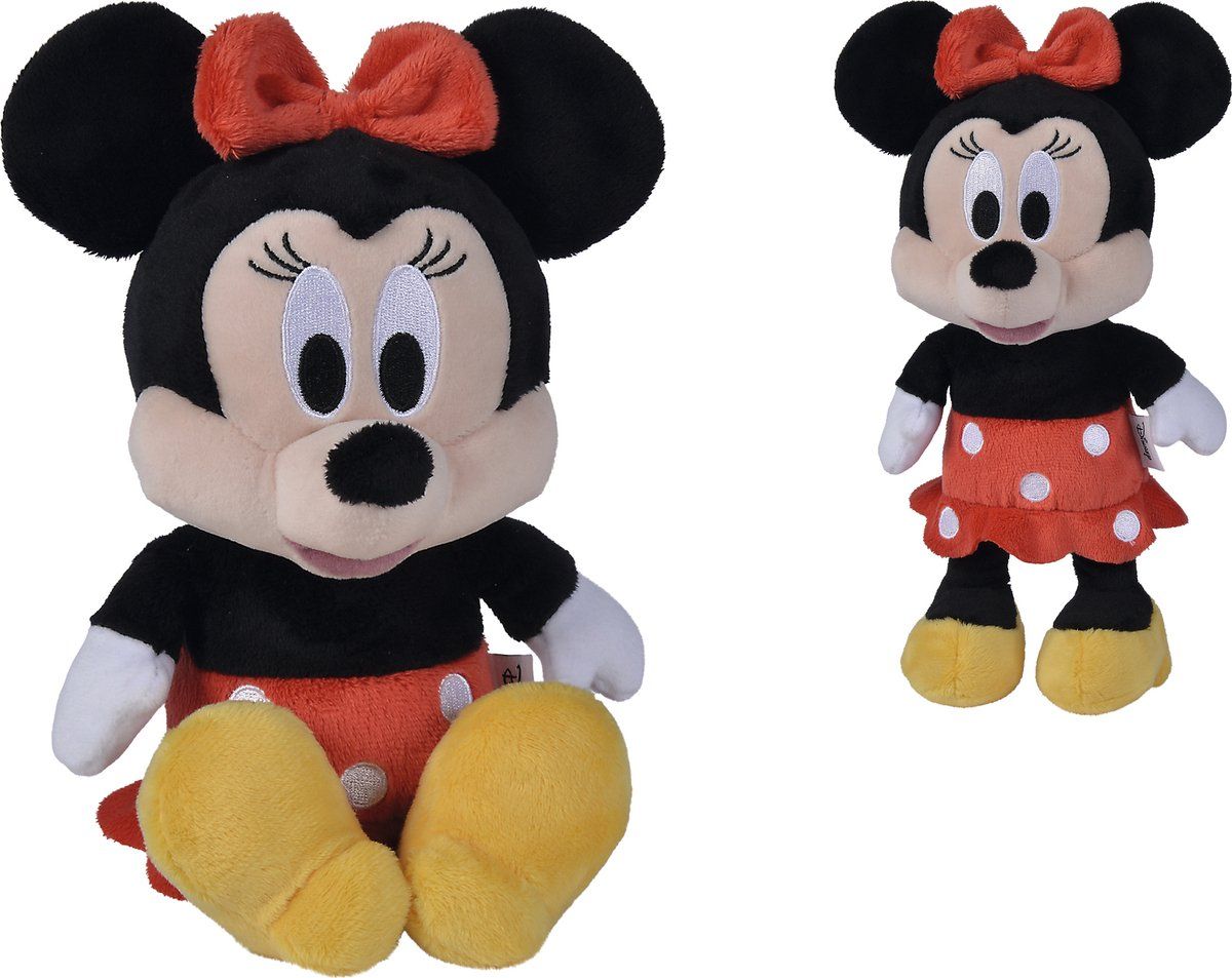 simba Disney - Minnie Mouse - Recycled - Duurzaam speelgoed - 25 cm - Pluche - Alle leeftijden - Knuffel
