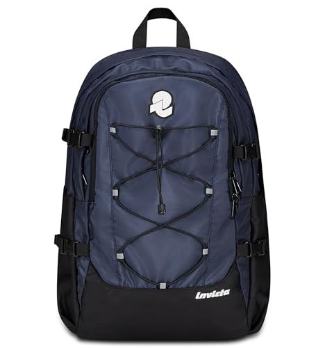 Invicta Act Plus Plain kantoorrugzak, blauw