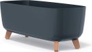 Prosperplast Gracia Pot de fleurs avec pieds et insert Anthracite 58 x 24 x 23,5 cm