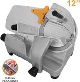 MonsterShop Professionele vleessnijmachine - rvs - 30 cm - met messenslijper