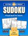 Sudoku Puzzle Book For Adults: 100 Easy & Medium Sudoku for Adults and Seniors in Extra Large Print with solutions. Puzzle Book to Boost Mental Memory and Keep an Active Mind