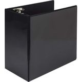 Samsill Titan Extra Large 6 Inch 3 Ring View Binder - Niet-Stick Aanpasbare Clear View Cover - Vergrendelbare D-ring - Geschikt voor meer dan 1250 vellen - Zwart