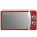 Russell Hobbs RHMM701R Handmatige solo-magnetron met 5 vermogensniveaus, beltoon en timer, ontdooifunctie, eenvoudige reiniging, 17 l, 700 W, rood