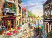 Diamantmozaïek Rue côtière 45x60 cm
