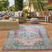 Tapis oriental, Convient pour l'extérieur, Salon, Style vintage, Rose, 200 x 290 cm