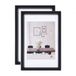 Walther Design Steel Style ES015BD Fotolijsten, Zwart, 10 x 15 cm, Kunststof Lijst, Verpakking Van 2