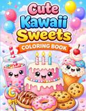 Cute Kawaii Sweets Coloring Book